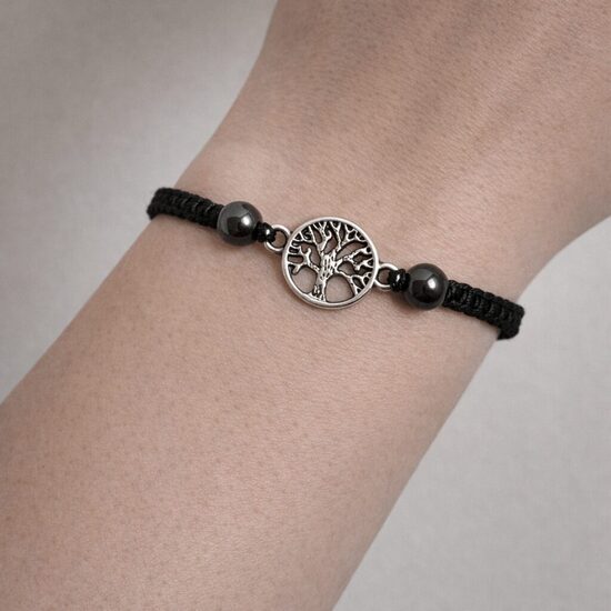 Dzīvības koka rokassprādze ar dabīgiem akmeņiem | Roku darbs