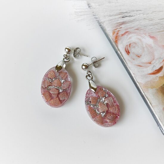 Pink Shell earrings