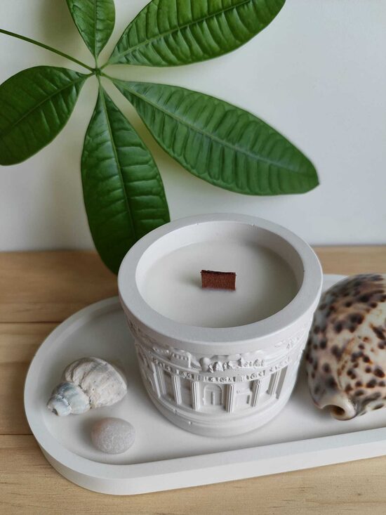 Design soy wax candle in jar GREECE | Handmade 