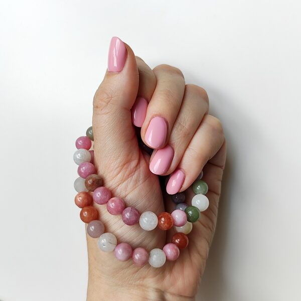 Natural gemstone bead bracelets for women